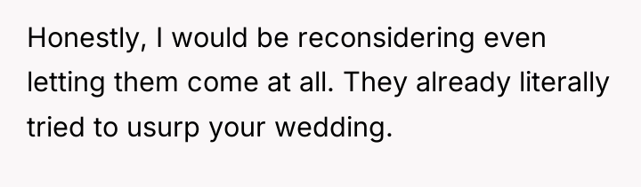 Honestly, I would be reconsidering even letting them come at...