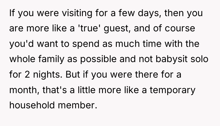 If you were visiting for a few days, then you...