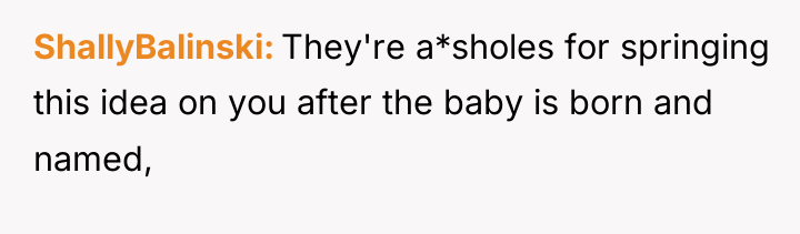 ShallyBalinski They're a*sholes for springing this idea on you after...