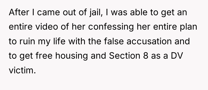After I came out of jail, I was able to...