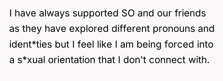 I have always supported SO and our friends as they...