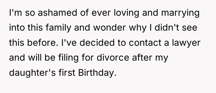 I'm so ashamed of ever loving and marrying into this...