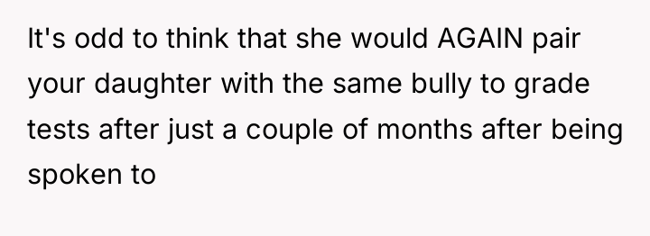 It's odd to think that she would AGAIN pair your...