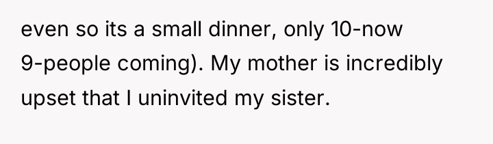 even so its a small dinner, only 10-now 9-people coming)....