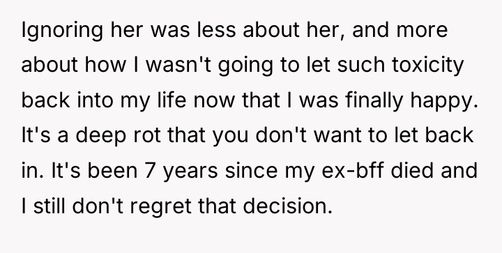Ignoring her was less about her, and more about how...