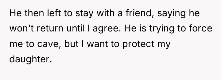 He then left to stay with a friend, saying he...