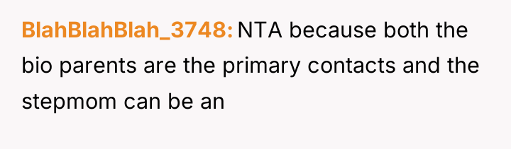BlahBlahBlah_3748 NTA because both the bio parents are the primary...