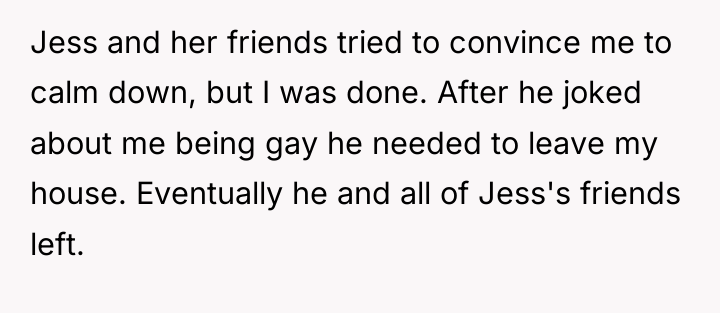 Jess and her friends tried to convince me to calm...