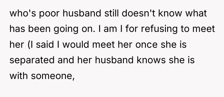 who's poor husband still doesn't know what has been going...