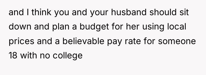 and I think you and your husband should sit down...