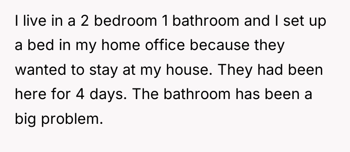 I live in a 2 bedroom 1 bathroom and I...