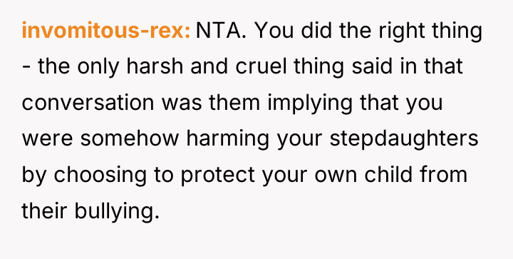 invomitous-rex NTA. You did the right thing - the only...