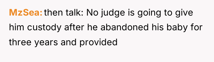 MzSea then talk: No judge is going to give him...