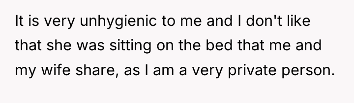 It is very unhygienic to me and I don't like...