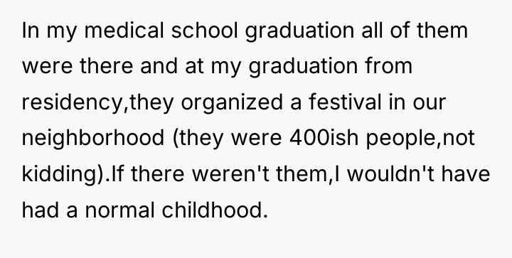 In my medical school graduation all of them were there...