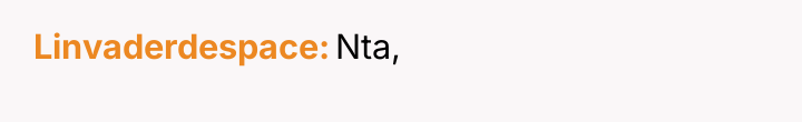 Linvaderdespace Nta,