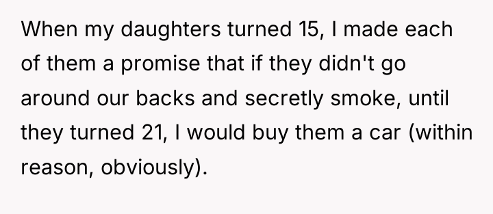 When my daughters turned 15, I made each of them...