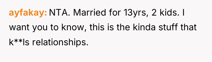 ayfakay NTA. Married for 13yrs, 2 kids. I want you...