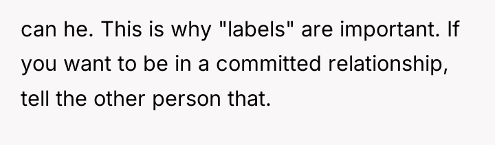 can he. This is why "labels" are important. If you...