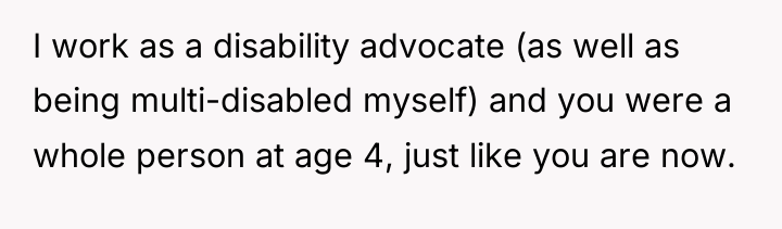 I work as a disability advocate (as well as being...