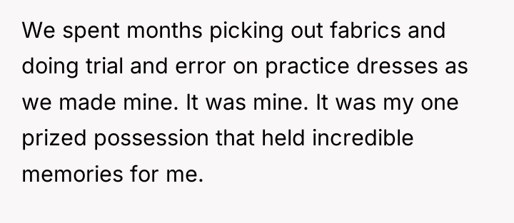 We spent months picking out fabrics and doing trial and...