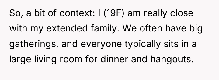 So, a bit of context: I (19F) am really close...