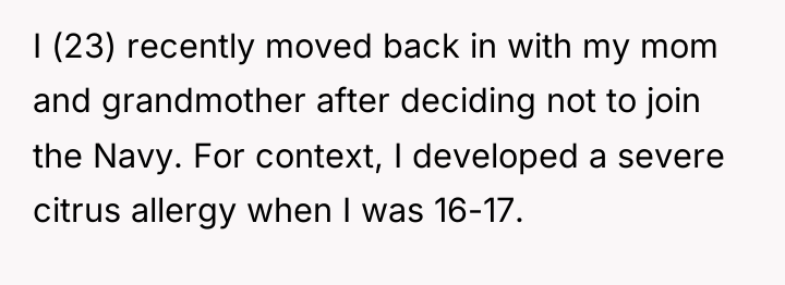 I (23) recently moved back in with my mom and...