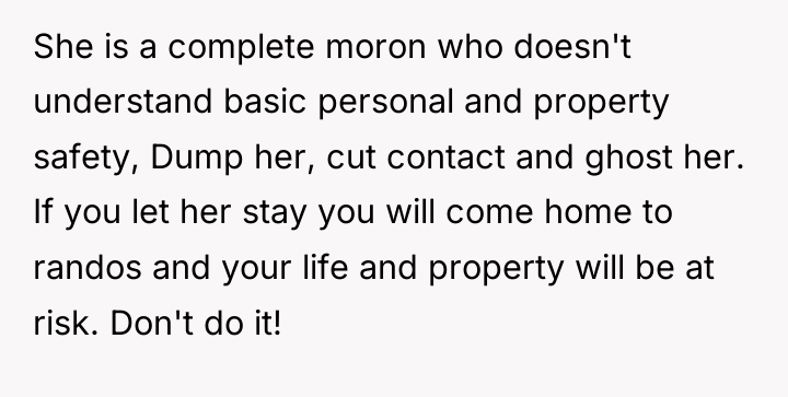 She is a complete moron who doesn't understand basic personal...