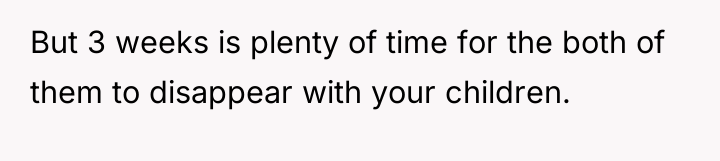 But 3 weeks is plenty of time for the both...