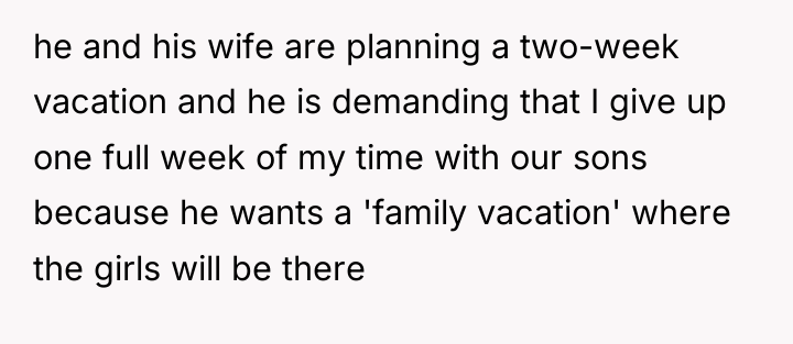 he and his wife are planning a two-week vacation and...