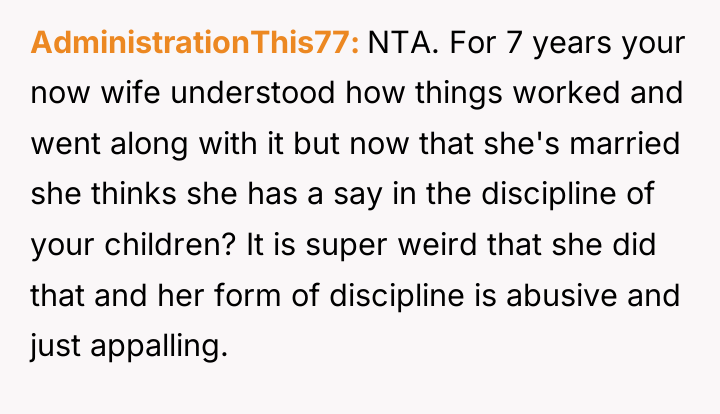 AdministrationThis77 NTA. For 7 years your now wife understood how...