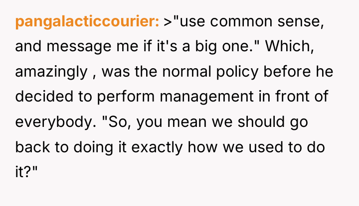pangalacticcourier >"use common sense, and message me if it's a...