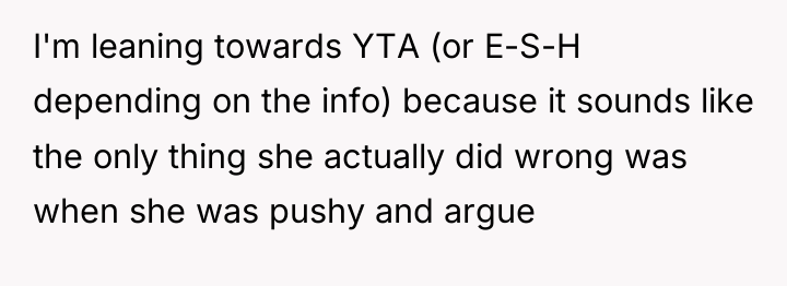 I'm leaning towards YTA (or E-S-H depending on the info)...