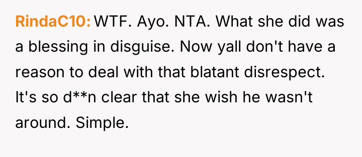 RindaC10 WTF. Ayo. NTA. What she did was a blessing...