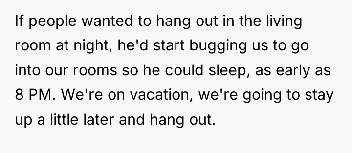If people wanted to hang out in the living room...