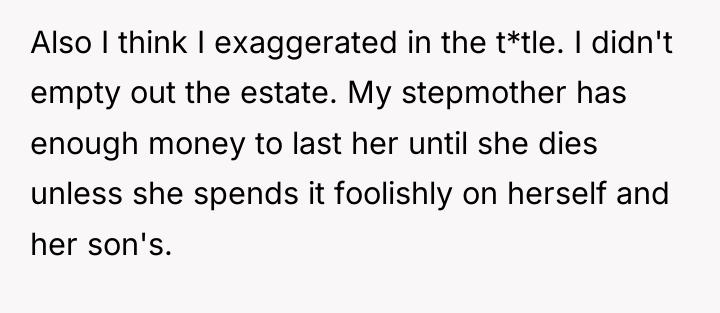 Also I think I exaggerated in the t*tle. I didn't...