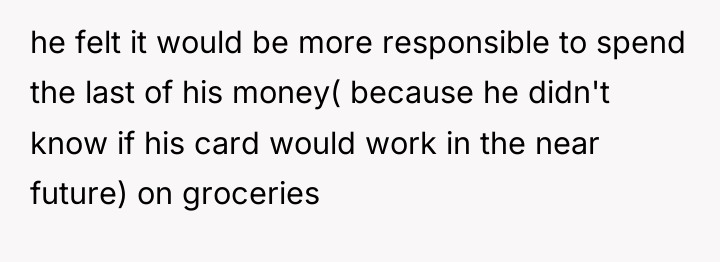 he felt it would be more responsible to spend the...