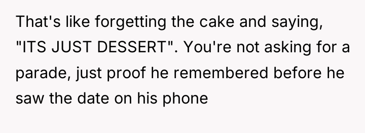That's like forgetting the cake and saying, "ITS JUST DESSERT"....