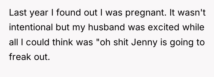 Last year I found out I was pregnant. It wasn't...