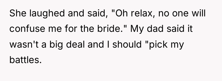 She laughed and said, "Oh relax, no one will confuse...