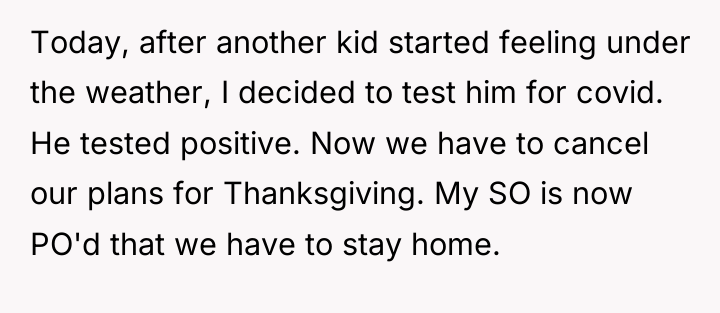 Today, after another kid started feeling under the weather, I...