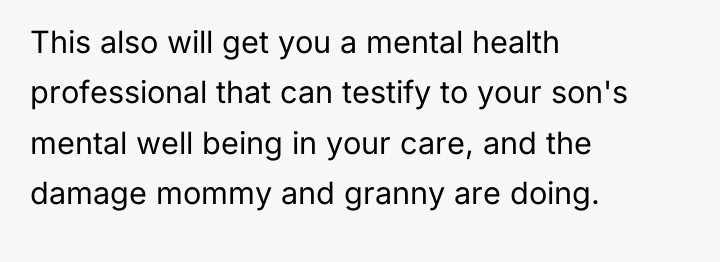 This also will get you a mental health professional that...