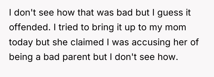 I don't see how that was bad but I guess...