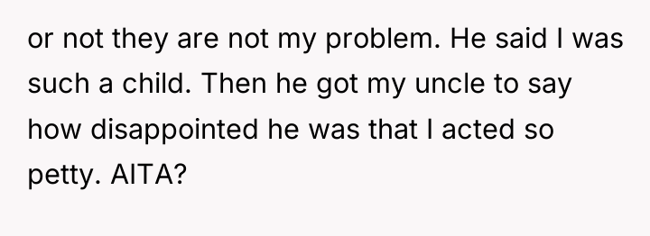 or not they are not my problem. He said I...