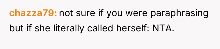 chazza79 not sure if you were paraphrasing but if she...