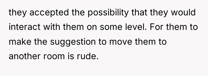 they accepted the possibility that they would interact with them...