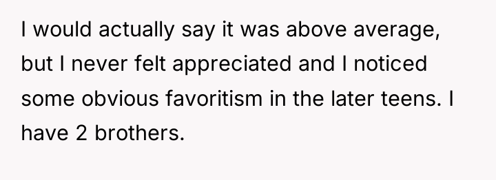 I would actually say it was above average, but I...