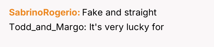 SabrinoRogerio Fake and straight Todd_and_Margo: It's very lucky for