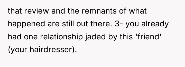 that review and the remnants of what happened are still...