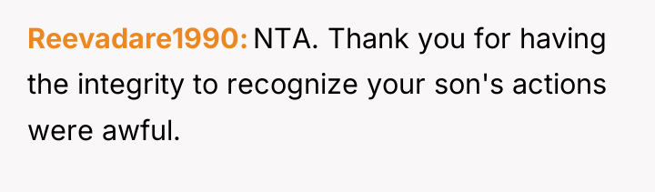 Reevadare1990 NTA. Thank you for having the integrity to recognize...